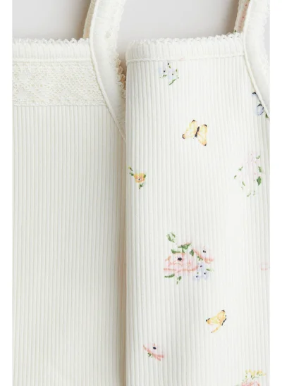 H&M 2-pack cotton strappy tops