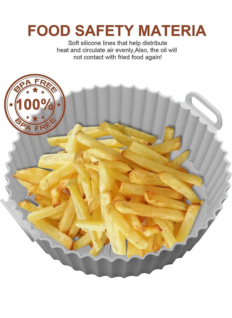 Haidue - 2 Pcs Air Fryer Silicone Liner Non Stick Reusable - Image 1