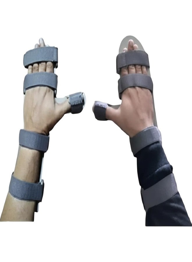 Dr Helix Cock Up Splint Right & Left Hand Combo - Wrist & Hand Support Brace for Pain Relief - Adjustable Lightweight Resting Splint for Sprain, Tendonitis, Carpal Tunnel, Injury Recovery - (L) - Image 1