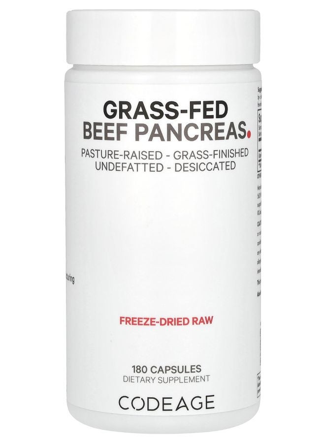 Codeage Grass-Fed Beef Pancreas 180 Capsules