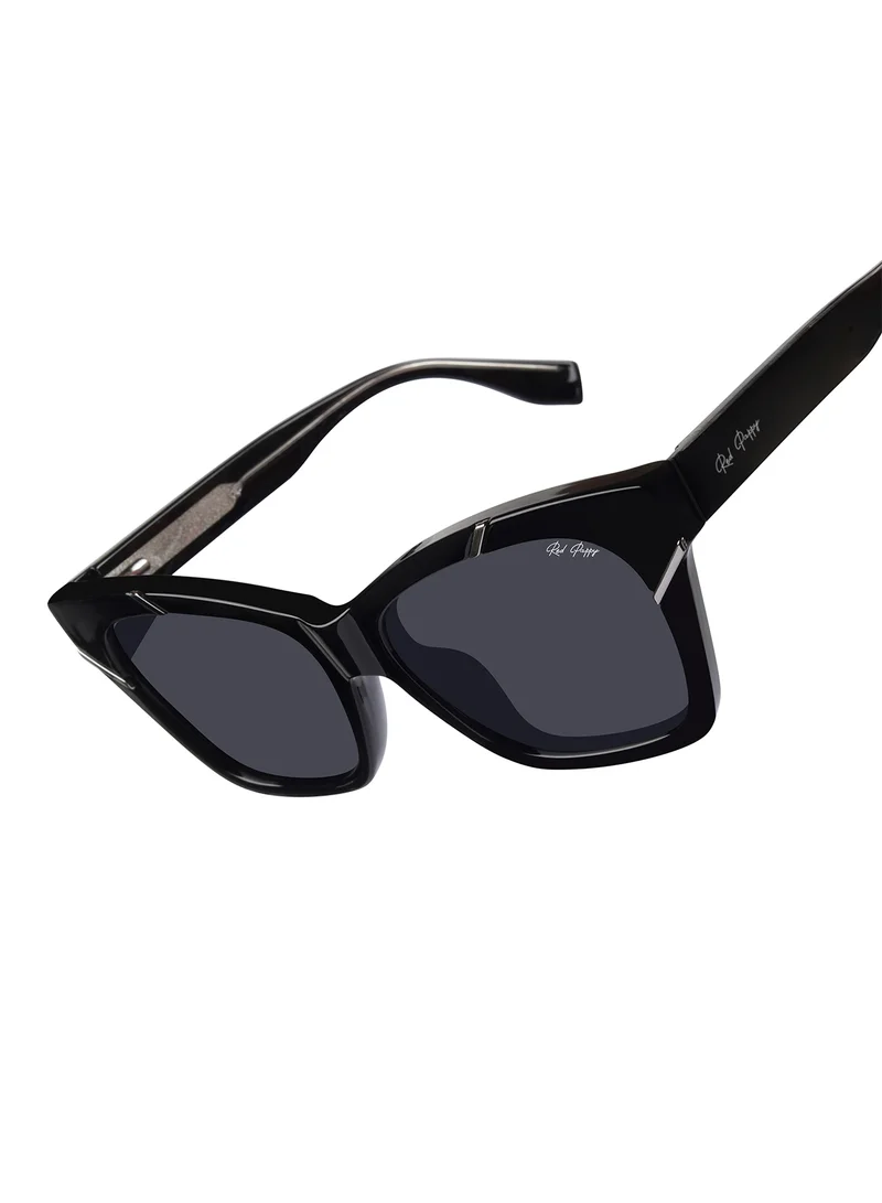 Woggles  Red Pappy Zylara Black Polarized Cateye Sunglasses  | Best Price UAE