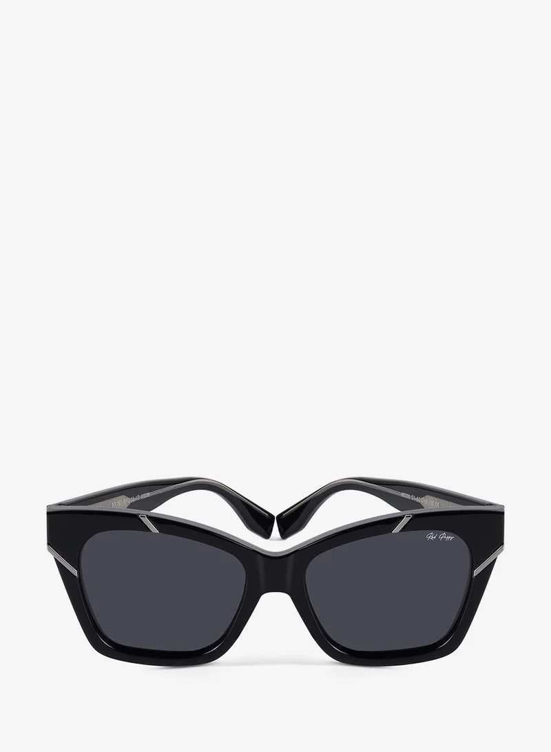 Woggles Red Pappy Zylara Black Polarized Cateye Sunglasses
