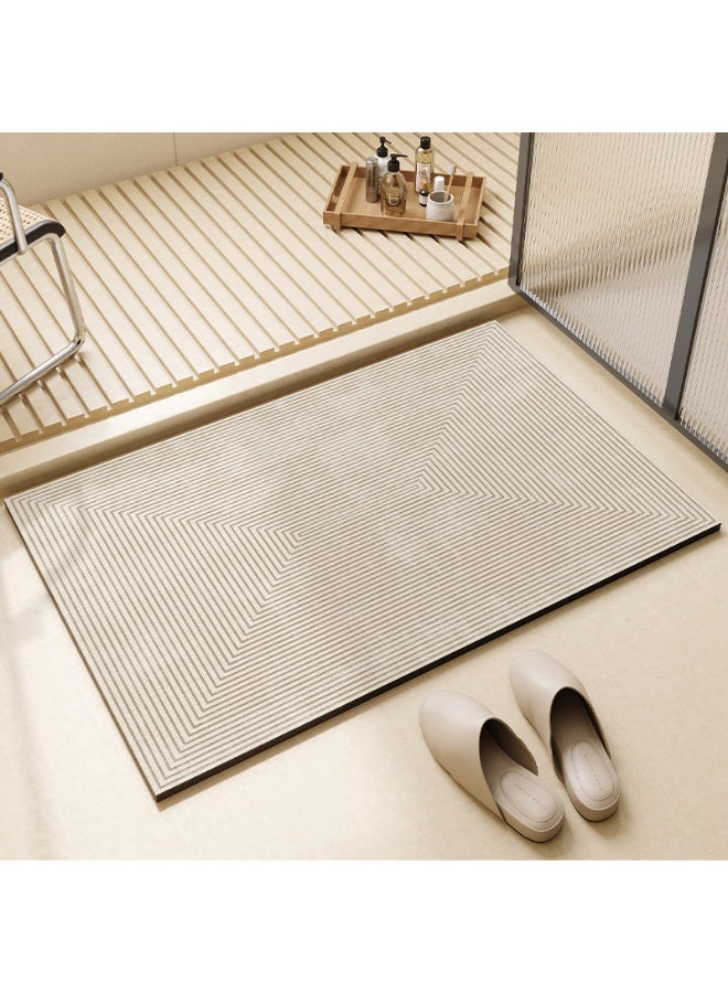 XiuWoo Diatom Bath Mat（1pc 40*60CM）, Anti-Slip Bathroom Floor Mats and Quick Dry Bath Rug, Super Absorbent Bathtub Mat with Non-Slip, Thickened,Soft, Easier Clean Carpet - Image 1