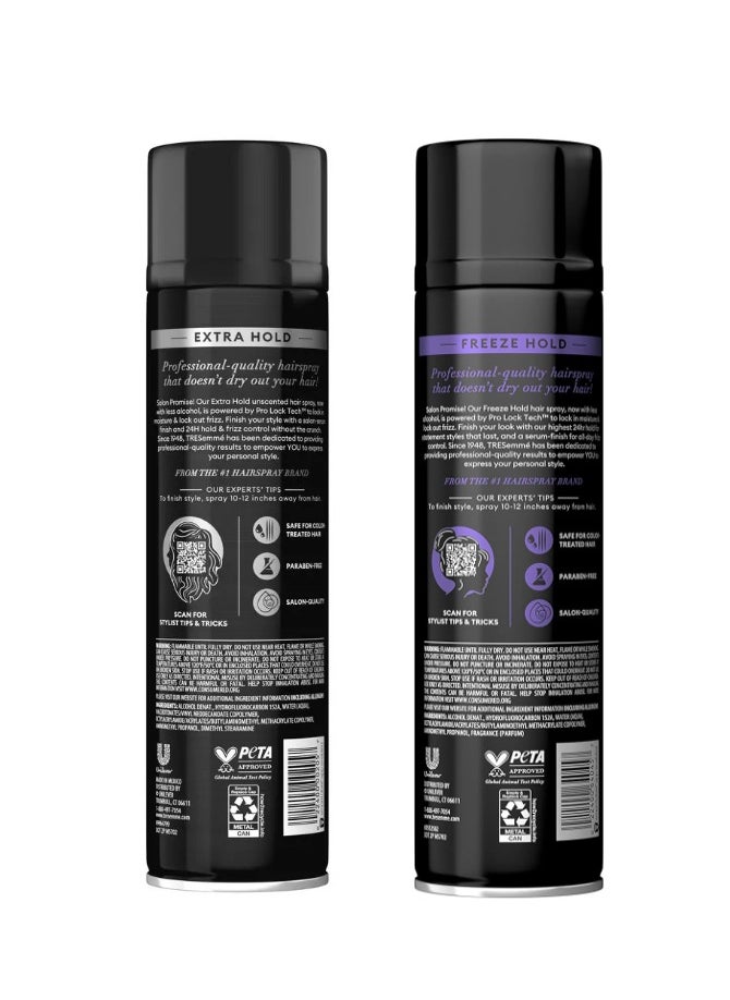 TRESemmé TRESemmé Extra Firm Control Hairspray, Fragrance Free + TRESemmé Frizz Hold TRESemmé Hairspray  - Image 2