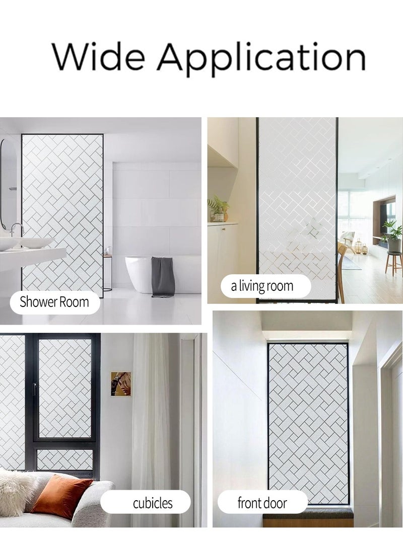 BEIRUI 3m*80cm  Waterproof PVC frosted glass window sticker, self-adhesive privacy glass window sticker, UV resistant, heat control, suitable for bathroom, living room, kitchen, glass windows - Image 4