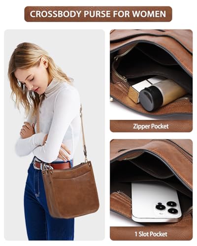 BAVERGE Purses for Women 3PCS, Crossbody Bags Set Large Leather Purse Shoulder Handbags with Wallet Adjustable Straps for Ladies Tote - Image 2