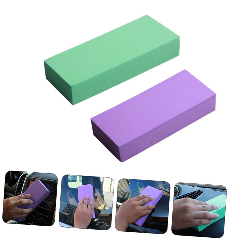 2Pcs Car Wash Sponge Absorbent Luffa Cleaning Block for Auto Detailing - Image 3