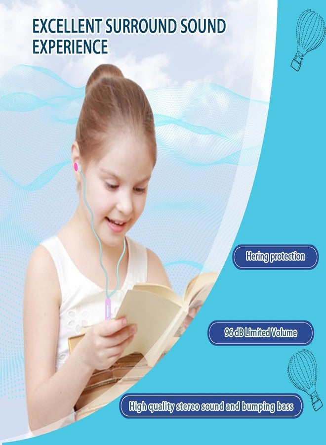 DTMNEP Cute Donut Earbuds for Kids, Kid Size Wired Earbud & in-Ear Headphones with Microphone and Lovely Earphones Storage Case Gifts for School Girls and Boys (Sky Blue) - Image 4