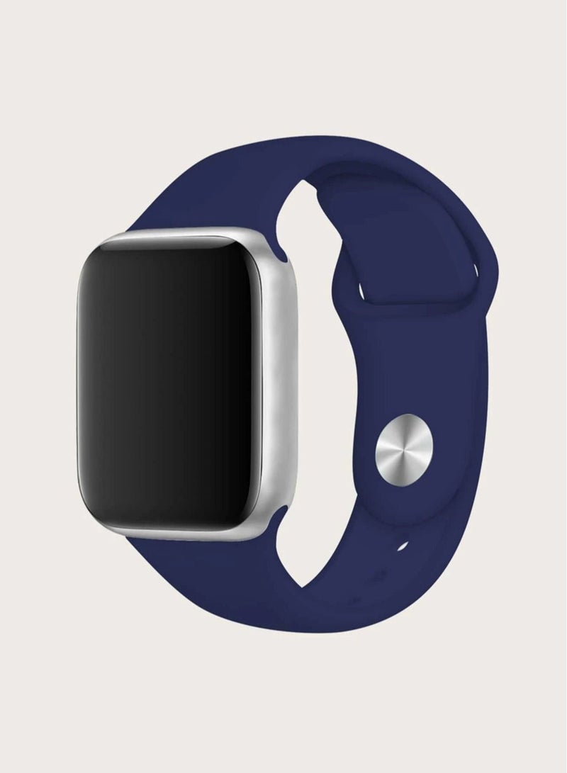 سوار بديل لساعة أبل لسلسلة 5/6/7 42/44/45 ملم أزرق كحلي - Image 1