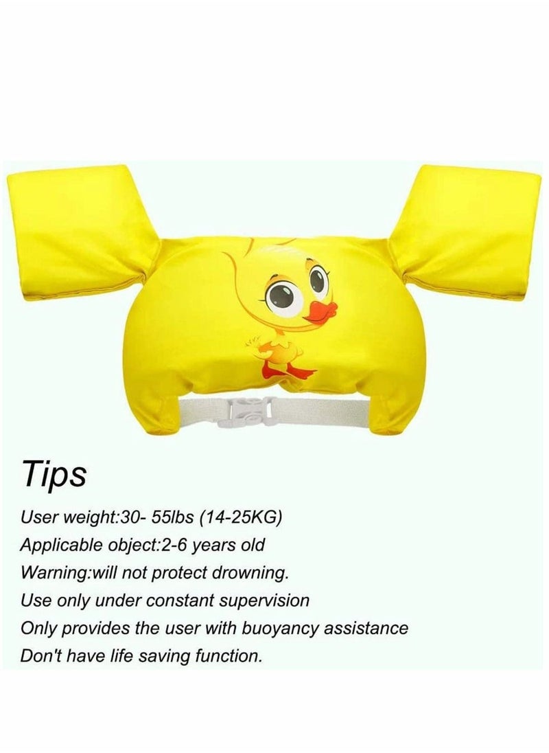 Swimming Arm Bands Float Vest, Swimming Float Vest, Swim Training Jacket, Arm Bands Kids For Girls and Boys 2-6 Year 0ld to Swim-Yellow  - Image 4
