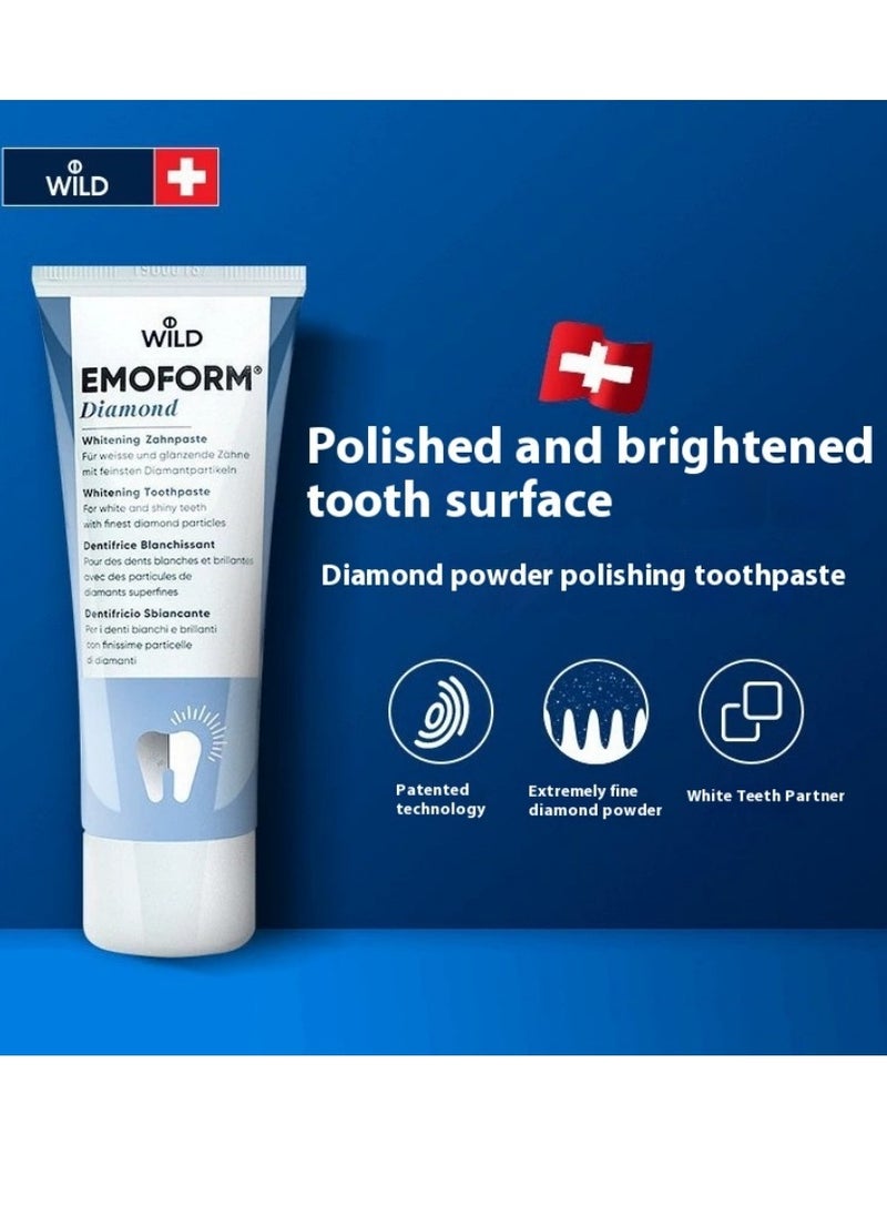 WILD Clean & Polish Paste for Teeth Cleaning, Removes Dental Plaque and Teeth Discoloration with Polishing Effect ，Depurdent New Teeth Whitening Toothpaste ，Deep Cleaning of the Oral Cavity ，Remove Tea Stains Dental Calculus 75ml ﻿  - Image 2