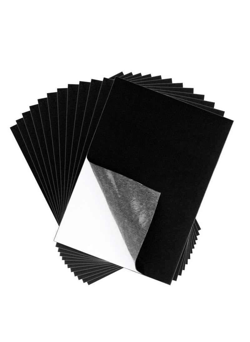 SYOSI - Adhesive Black Felt Sheets for Jewelry Box and Drawer Liner Art and Craft Making 10 Pack - Image 1