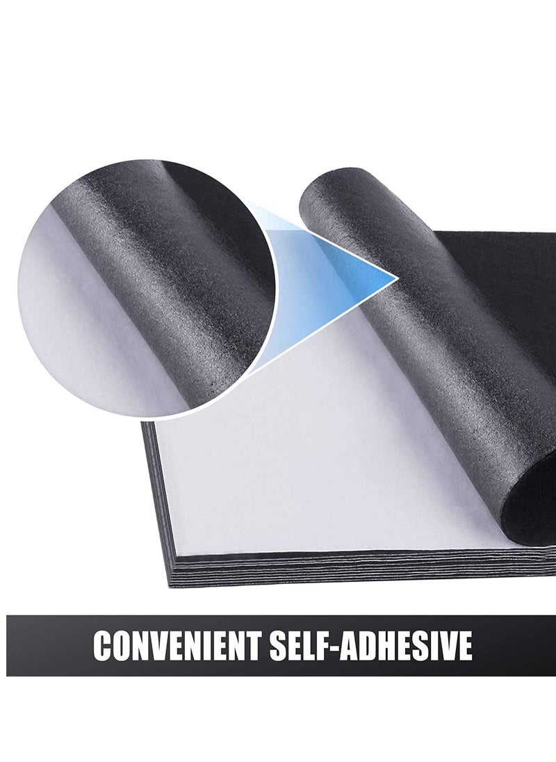 SYOSI - Adhesive Black Felt Sheets for Jewelry Box and Drawer Liner Art and Craft Making 10 Pack - Image 1