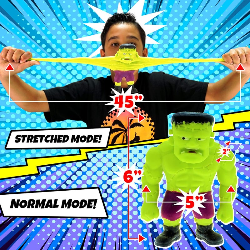 Ja-Ru JA-RU Super Squishy Monster Toy (1 Stretchy Monster Assorted) Fidget Action Figures Stretch Squeeze Toy for Kids & Adults. Anxiety Relief Stress Toys. Sensory Autism ADHD Toys. Party Favors. 4306-1s - Image 2