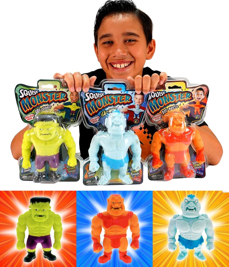 Ja-Ru JA-RU Super Squishy Monster Toy (1 Stretchy Monster Assorted) Fidget Action Figures Stretch Squeeze Toy for Kids & Adults. Anxiety Relief Stress Toys. Sensory Autism ADHD Toys. Party Favors. 4306-1s - Image 5