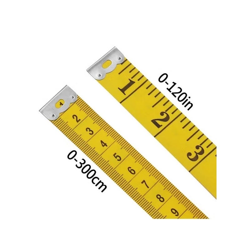 White measuring tape and 3m double graduated tailor's measuring tape (2 pieces) - Image 5