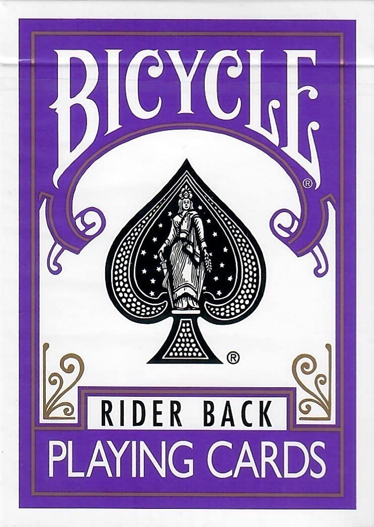 Bicycle Purple Rider Back Playing Card Deck Poker Size - Image 1