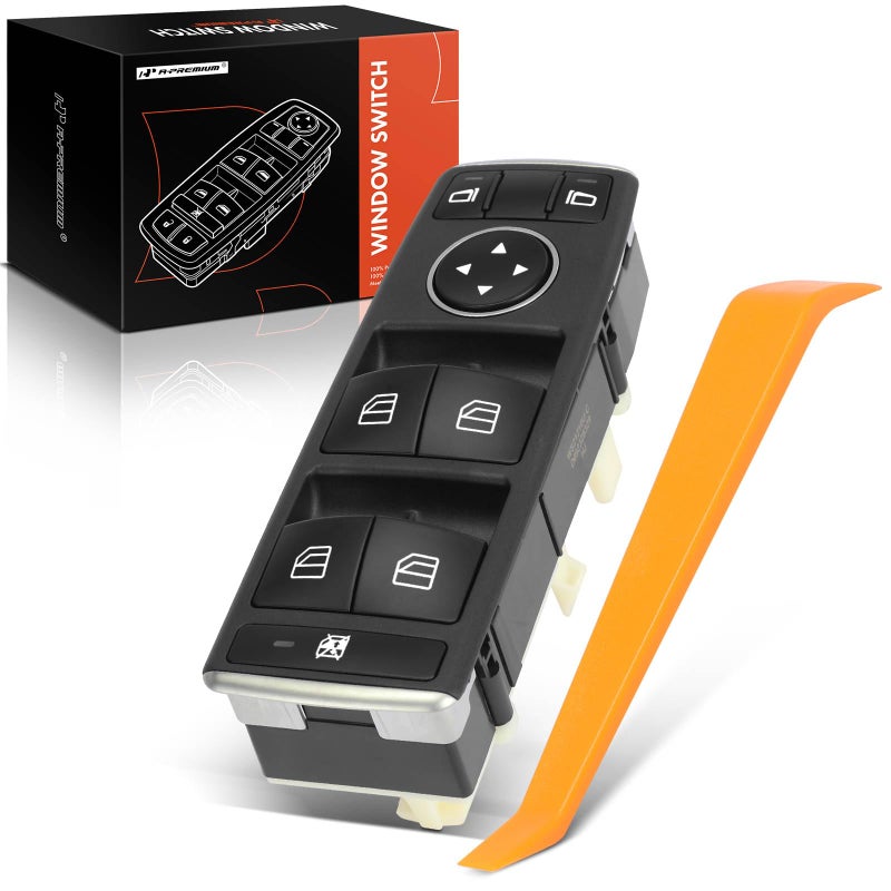 APremium Master Power Window Switch Compatible with MercedesBenz C230 2009 C250 2010 C300 20082010 E350 E550 2010 E63 AMG GLK350 Replace 2128208210