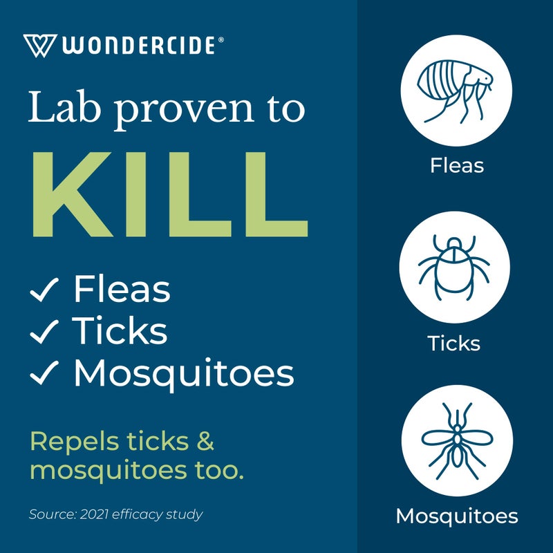 Wondercide - Ready to Use Flea, Tick, and Mosquito Yard Spray with Natural Essential Oils – Mosquito and Insect Killer, Treatment, and Repellent - Plant-Based - Safe Around Pets, Plants, Kids - 32 oz - Image 2