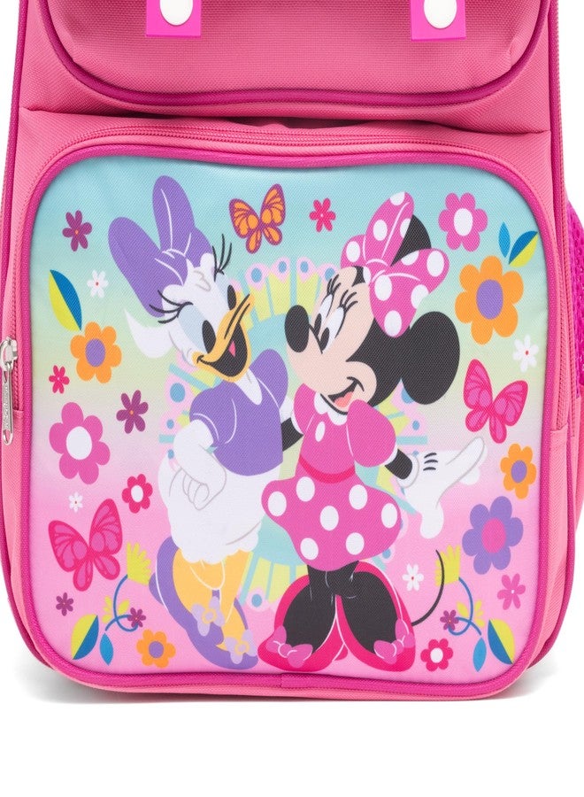 روز حقيبة ظهر مدرسية كبيرة من روز - ميني ماوس، بظهر مبطن وأحزمة قابلة للتعديل، لون وردي، A28237 - Image 5