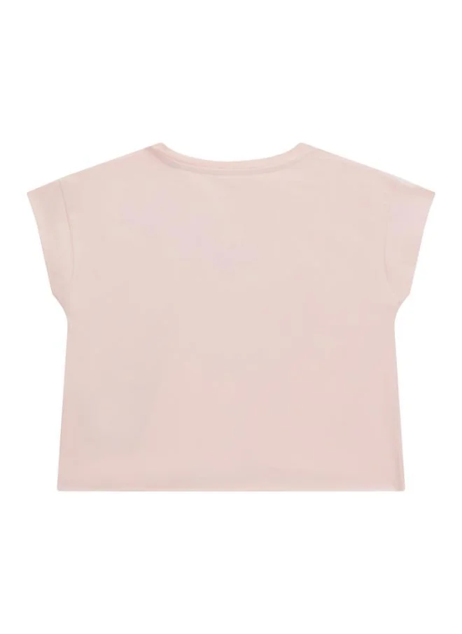 جس Kids Logo Short Sleev T-Shirt