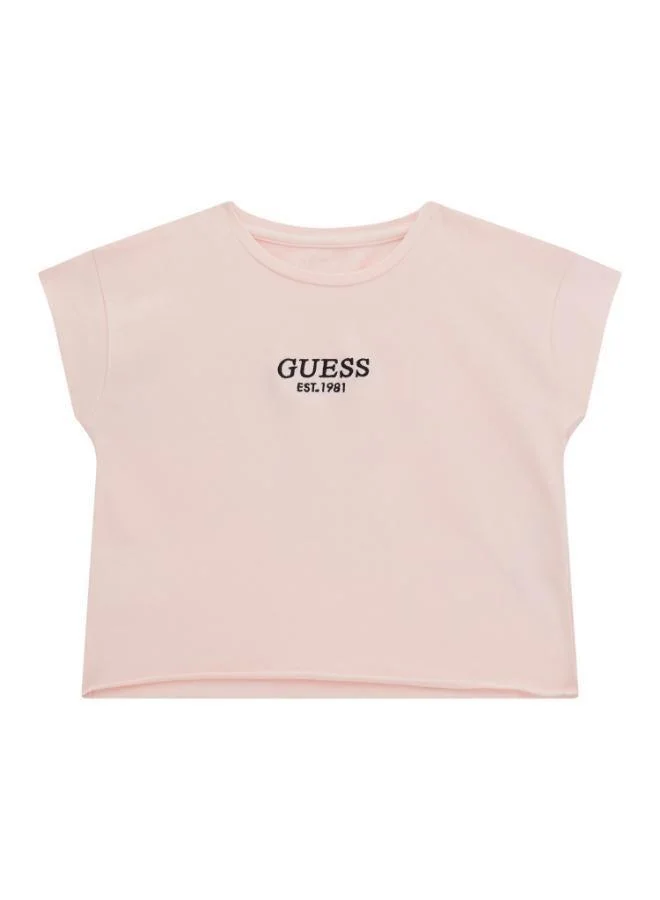 GUESS Youth Logo Crew Neck T-Shirt