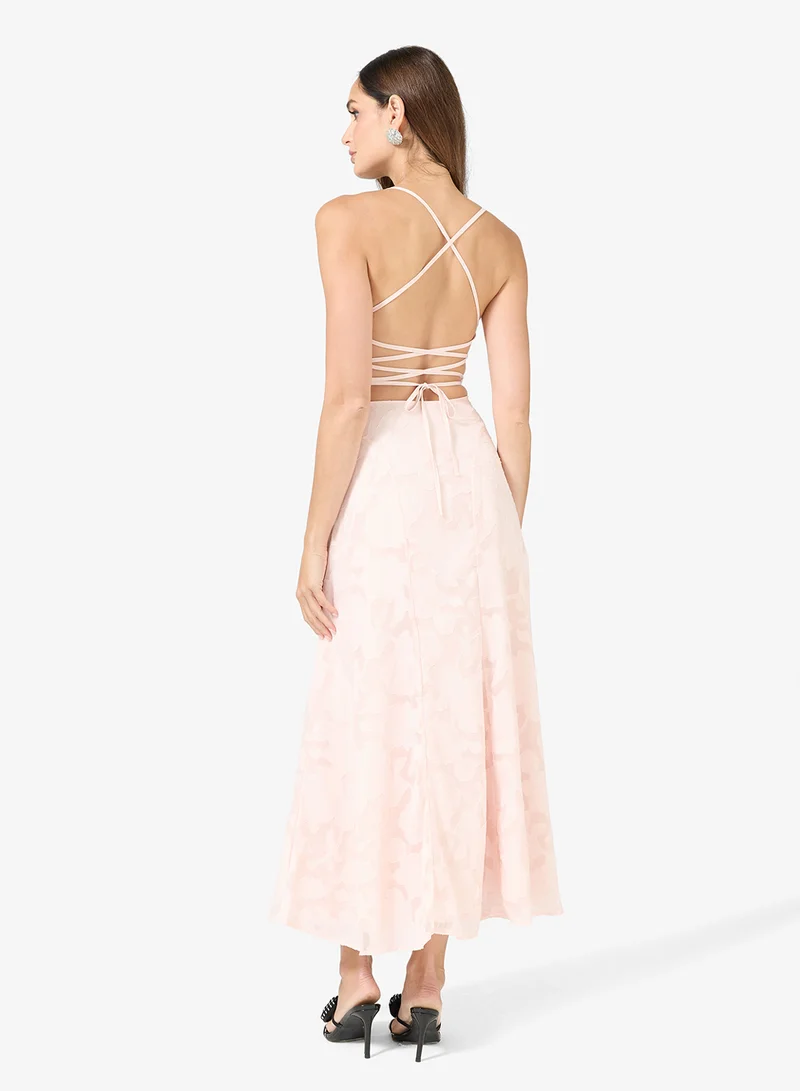 ELLA Strappy Dress With Back Tie Up