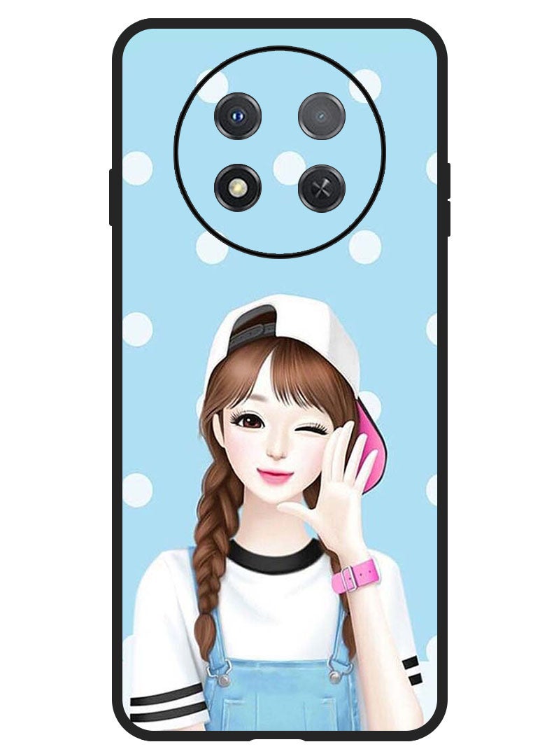 Theodor Protective Case Anti Scratch Shock Proof Bumper Cover For Huawei Enjoy 60X Girl Wear Cap  - Image 1