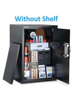 Rubik Safe Box Large For Home Office with Dual Security Unlock using Key and Digital Combination Lock Size 50x35x30cm  - Image 4