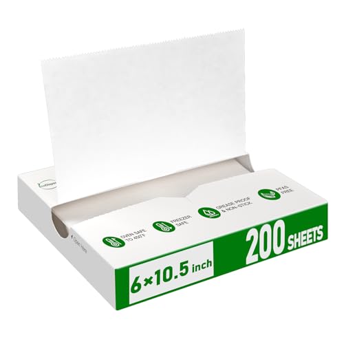 EcoDispose Precut POP UP Deli Paper Sheet Pack of 200, Interfolded Heavy Paper for Food Wrap and Serving (6" x 10-1/2", White） - Image 1