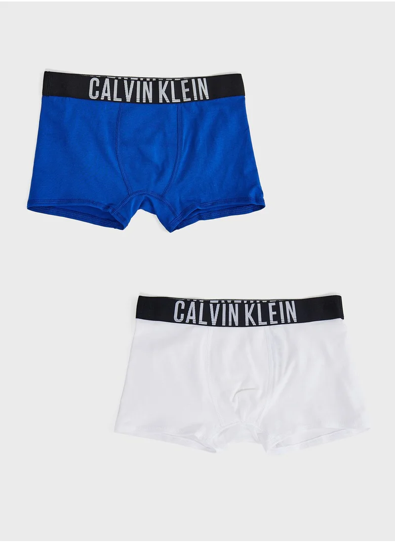 CALVIN KLEIN Youth 2 Pack Assorted Trunks