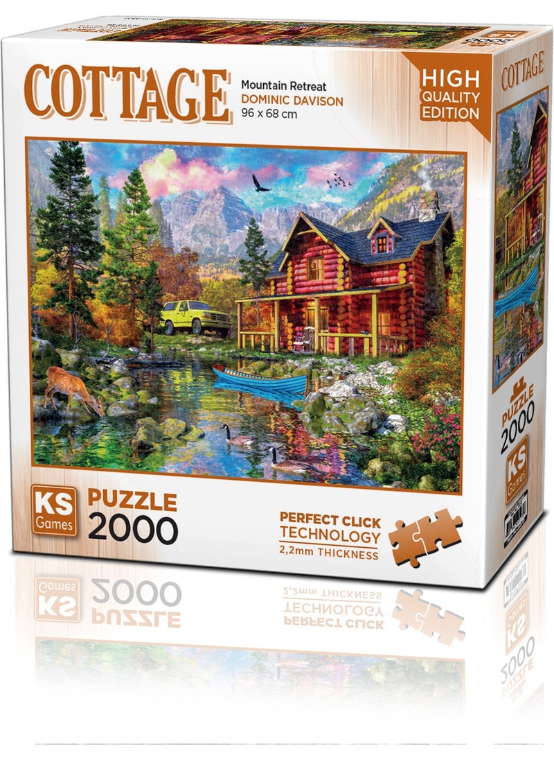 KS Games لعبة ألغاز من مجموعة Ks Games Mountain Retreat مكونة من 2000 قطعة  - Image 1