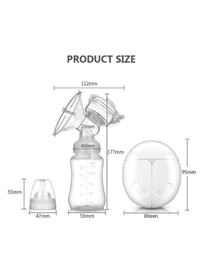 kiddoz Bb15 Electric Breast Pump 150Ml Baby Bottle In Blue  - Image 2