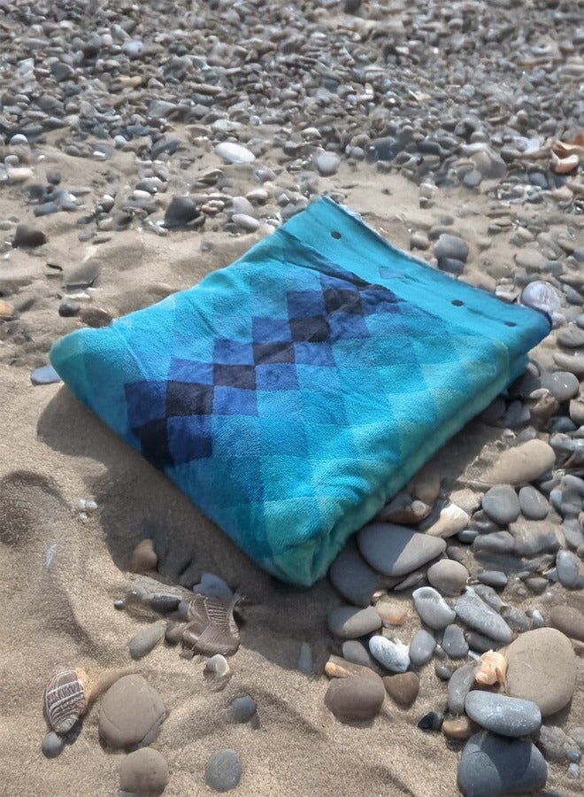 PACHA HOME Luxury 100% cotton beach towel - 95 x 175 cm for perfect comfort.  - Image 2