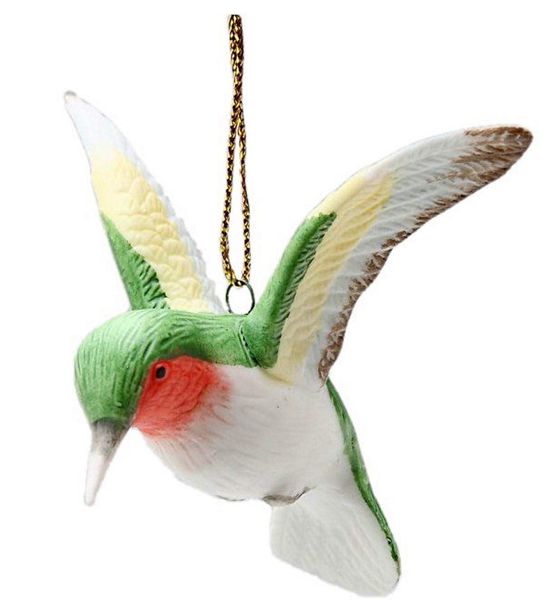 Cosmos Gifts B9021 Ceramic Hummingbird Ornament 3Inch Green