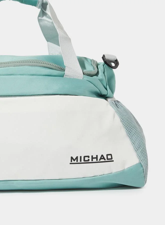 Styli  Color Block Logo Print Gym Bag with Removable Strap for Women | Best Price UAE