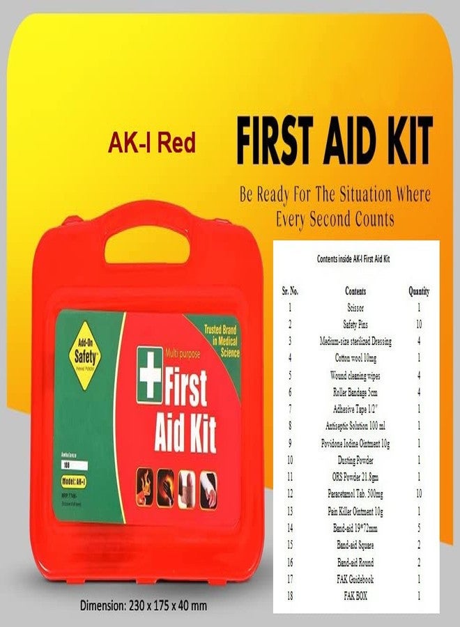 Jayco Add-on Safety First Aid Kit (with all the items inside) - AK-I - Red - Image 2