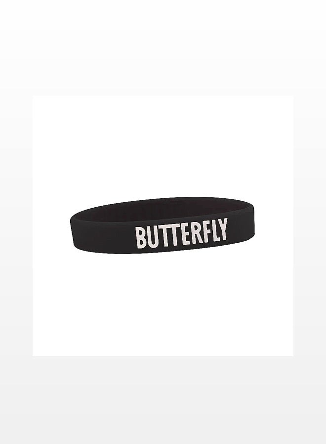 باترفلاي BUTTERFLY رباط معصم Wristband Silicone Black - أسود - Image 1