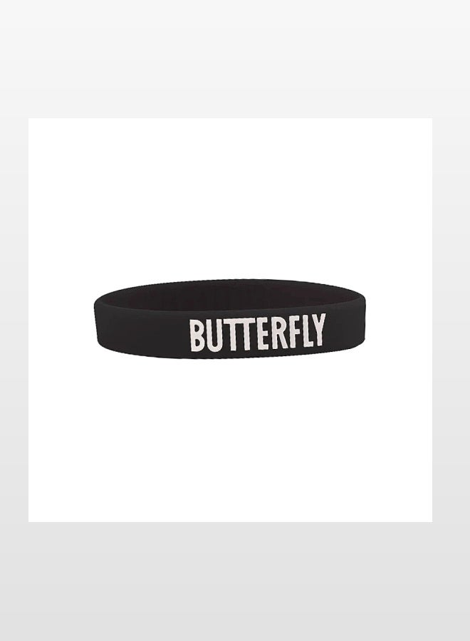 باترفلاي BUTTERFLY رباط معصم Wristband Silicone Black - أسود - Image 2
