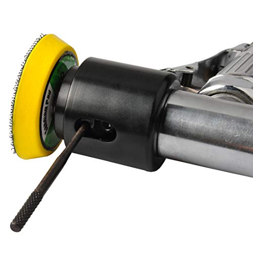 PROSHI 2" and 3" angle orbital sander, 3-inches random orbital air sander, pneumatic sander for auto sanding tools, dual-action polisher, angle head for tight work areas - Image 4