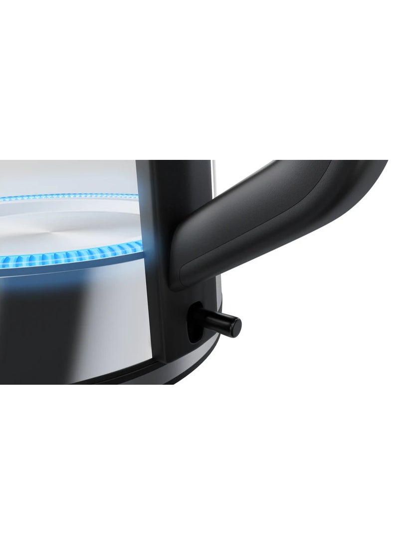OneLife One Life Water Kettle - 1.7 Liter - EKC190B-2200 Watt - Glass and Stainless - Image 2