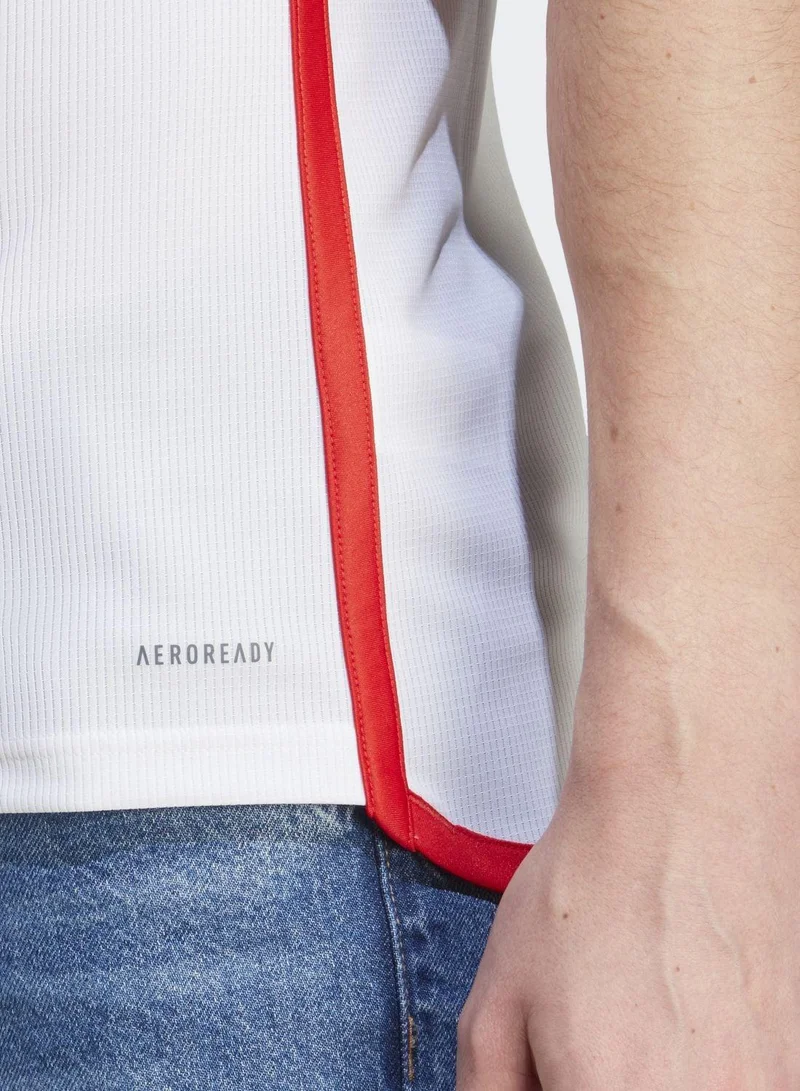 Adidas  Fcb H Jsy White Football Jerseys XS for Men | Best Price UAE