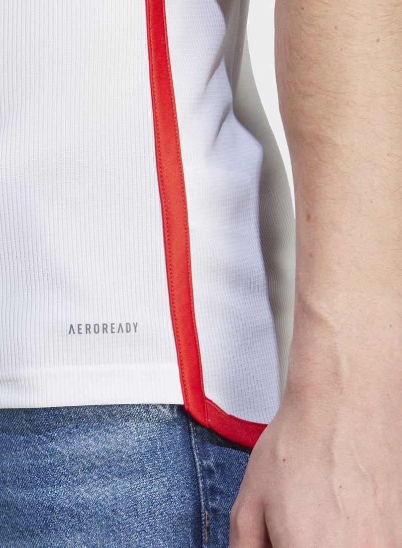 Adidas Fcb H Jsy White Football Jerseys XS - Image 4