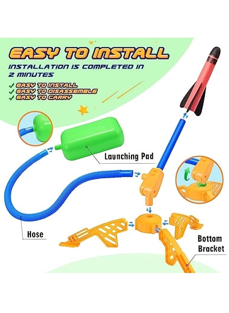 general Rocket Toys Kids Toy Launcher 3-12 Boys Girls Outdoor Toys Boys Toys Garden Toys Stomp Toys Rocket Kids Toys Gifts for boys - Image 2