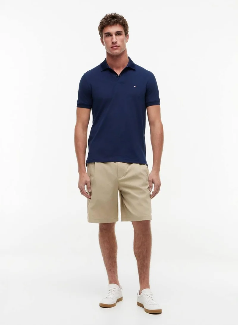 Tommy Hilfiger Carbon Navy Performance Regular Fit Pique Polo Shirt for Men | Best Price UAE