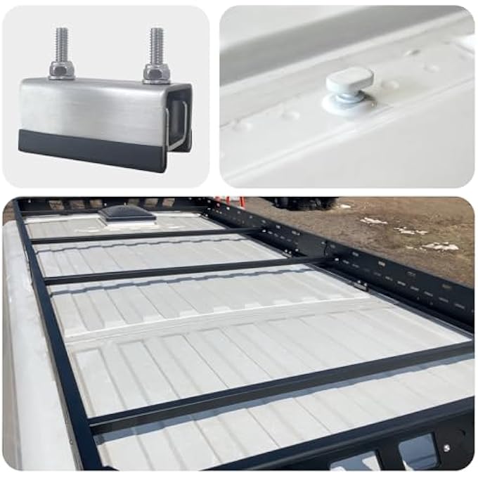 rayihni Roof Rack Mount Kits,Roof Mount Kit,304 Stainless Steel Van Roof Rack,Van Roof Rack Brackets for ProMaster, Boxer, Jumper, Ducato (6) - Image 2