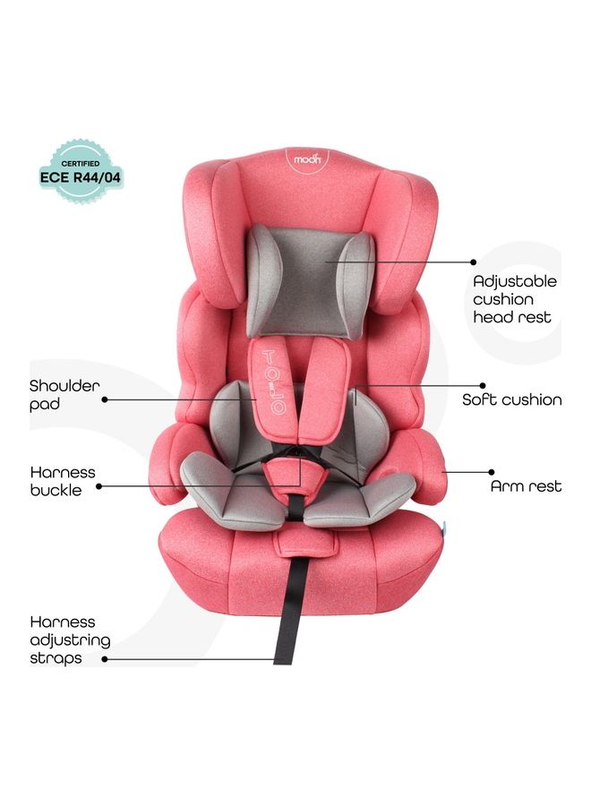 Moon Lofty Baby Car seat Group(1,2,3) - Pink - Image 4