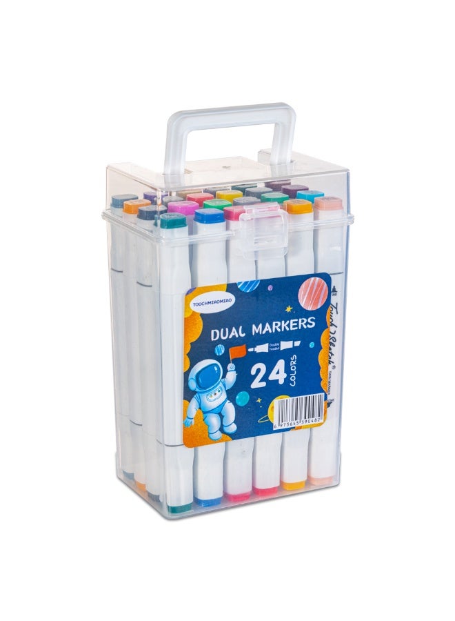 Eazy Kids Eazy Kids 24 pcs Dual Markers Set  - Image 2