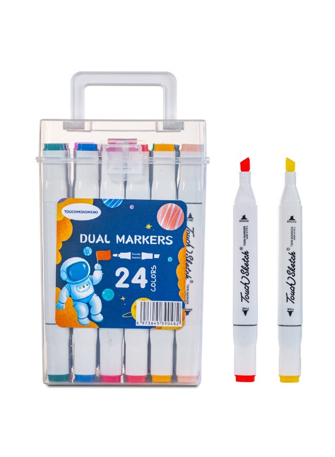 Eazy Kids Eazy Kids 24 pcs Dual Markers Set  - Image 1