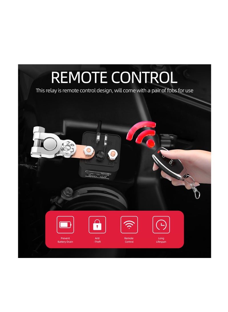 AROAQ Portable Remote Battery Disconnect Switch Upgraded Battery Disconnect Switch Anti Theft - Image 5